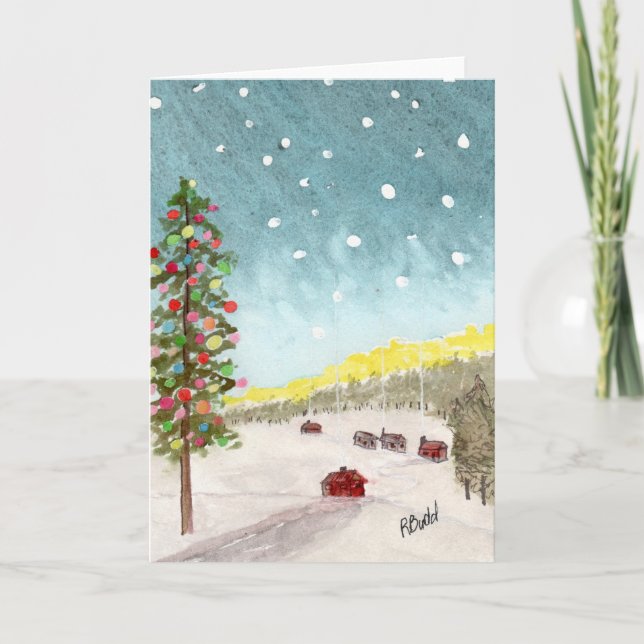 A Hopeful Christmas Thank You Card (Front)