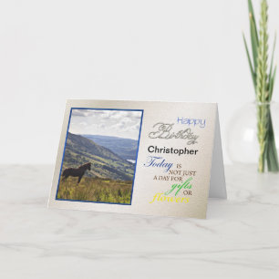 A horse birthday card, just add the name!. card