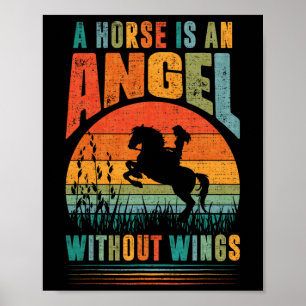A Horse Is An Angle Without Wings  Poster