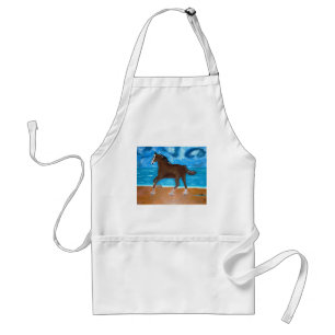 a Horse on the Beach Standard Apron