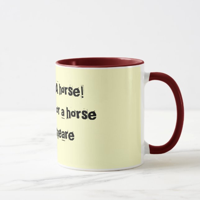 A horse - Shakespeare mug (Right)
