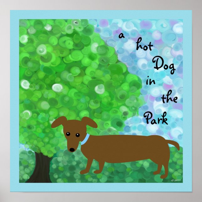 a Hot Dog in the Park Poster (Front)