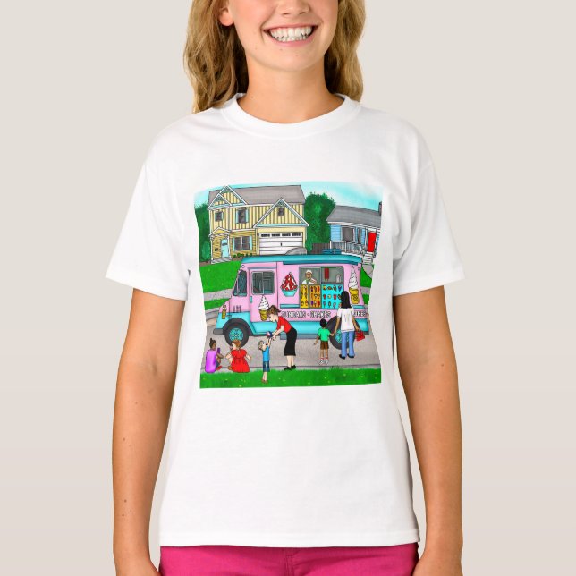 A Hot Summer Day | A Whimsical Illustration T-Shirt (Front)