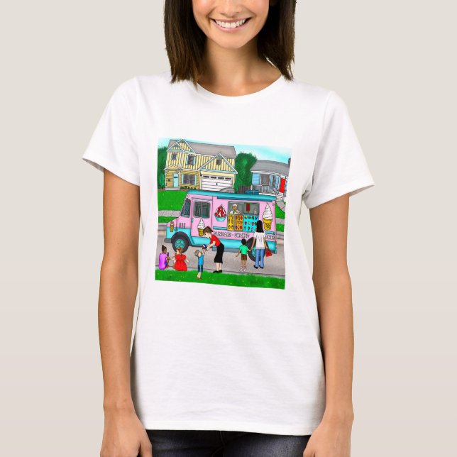 A Hot Summer Day | A Whimsical Illustration T-Shirt (Front)
