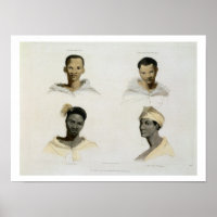 A Hottentot, a Hottentot Woman, a Kaffre, a Kaffre