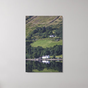 A House Along The Water Canvas Print