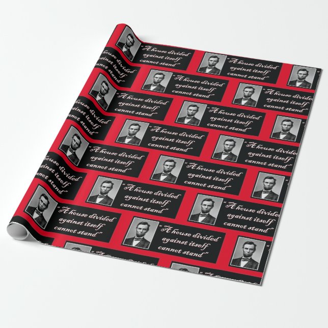 A House Divided Against Itself Cannot Stand Wrapping Paper (Unrolled)