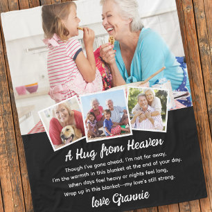 A Hug From Heaven Photo Memorial Keepsake  Fleece Blanket