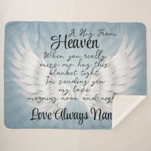 A Hug From Heaven  Sherpa Blanket