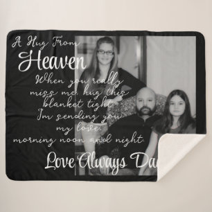 A Hug From Heaven  Sherpa Blanket