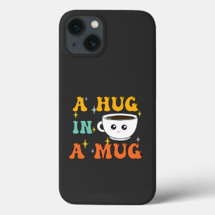 A Hug in a Mug Cute Kawaii iPhone 13 Case