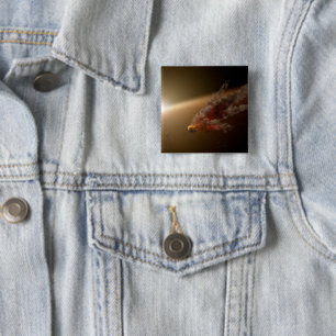 A Huge Eruption Around Star Ngc 2547-Id8. 2 Inch Square Button