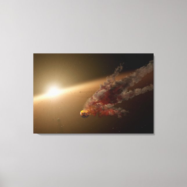 A Huge Eruption Around Star Ngc 2547-Id8. Canvas Print (Front)