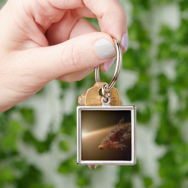 A Huge Eruption Around Star Ngc 2547-Id8. Keychain (Hand)