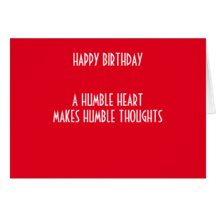 A HUMBLE HEART