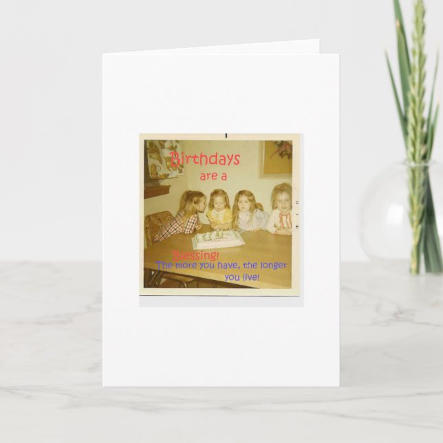 A HUMOROUS  BIRTHDAY CARD (Front)