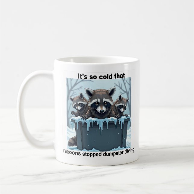 A humourous coffee mug to keep on your desk. (Left)