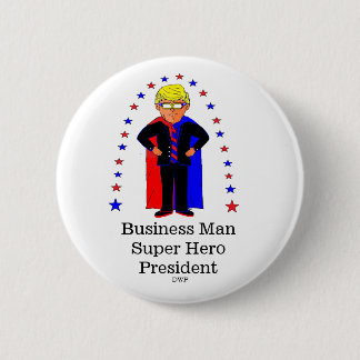 A Humourous Likeness of President Trump. 2 Inch Round Button