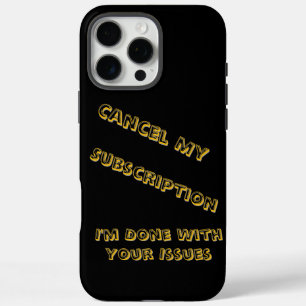 A humourous twist on subscriptions with a iPhone 16 pro max case