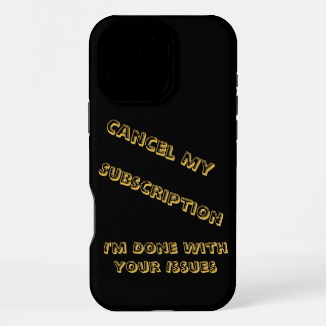 A humourous twist on subscriptions with a iPhone case (Back)