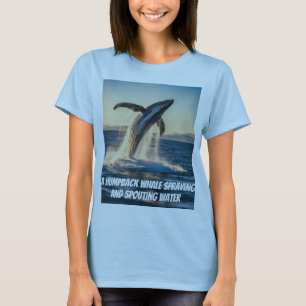 A humpback whale ( Designed T- Shirt )