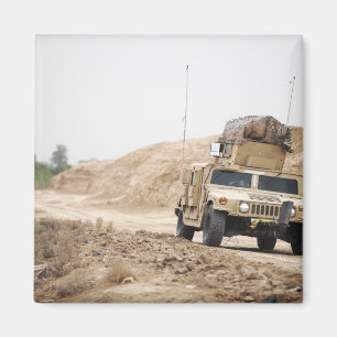 A Humvee conducts security Magnet