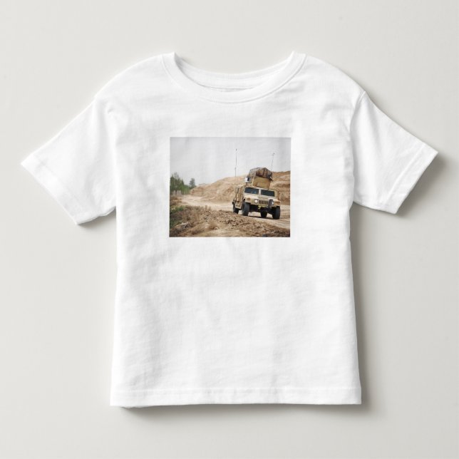 A Humvee conducts security Toddler T-shirt (Front)