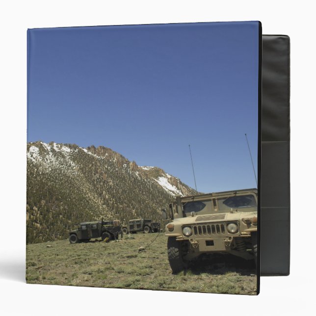 A Humvee is parked at the re-transmitting site Binder (Front/Inside)