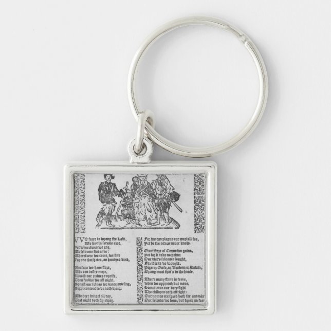 A hunting scene keychain (Front)