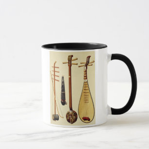 A huqin and bow, a sheng, a sanxian and a pipa, Ch Mug