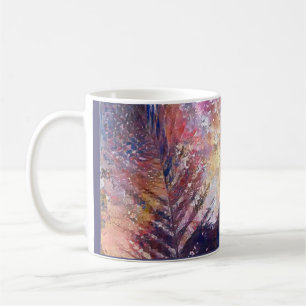 A.I. enhanced photo, beautiful leaf in nature  Coffee Mug