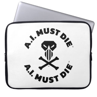 A.I. Must Die™ Logo (Bold Font) Laptop Sleeve