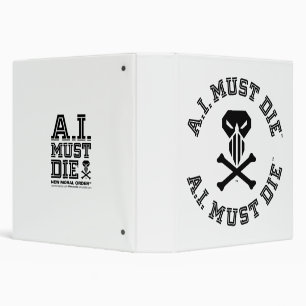 A.I. Must Die™ Logo (College Font) Binder
