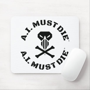 A.I. Must Die™ Logo (Military Font) Mouse Pad