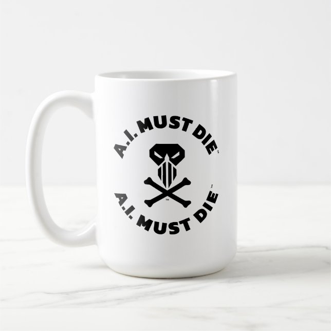 A.I. Must Die™ Logo Mug (Bold Font) (Left)