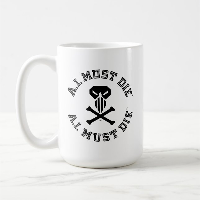 A.I. Must Die™ Logo Mug (College Font) (Left)