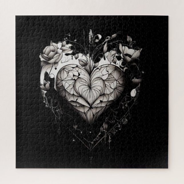 A Illustration of a heart Jigsaw Puzzle (Vertical)