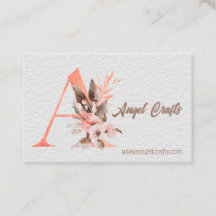 A Initial - Double-sided Business Card