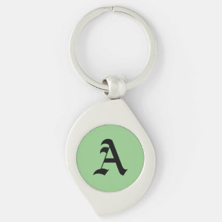 A Initial  Keychain