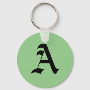 "A" Initial Keychain
