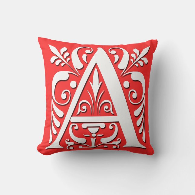 A Initial letter Monogram - Cushion (Front)