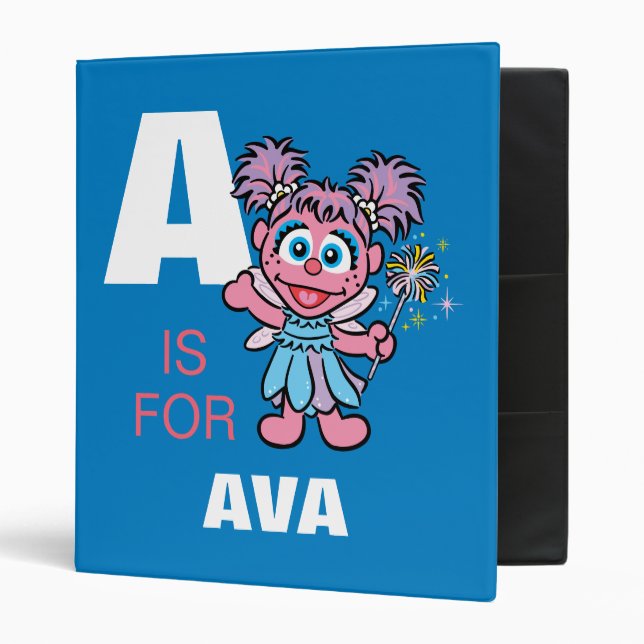 A is for Abby Cadabby | Add Your Name Binder (Front/Inside)