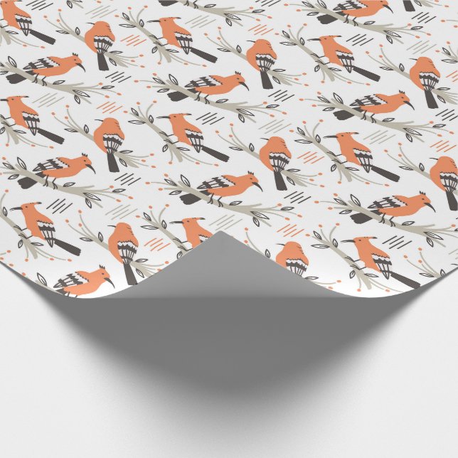 A is for African Hoopoe - Wrapping Paper (Corner)