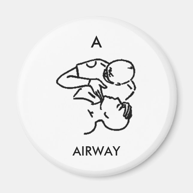 A is for AIRWAY - magnet (Front)