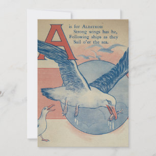 A is for Albatross - Flat Thank You Card
