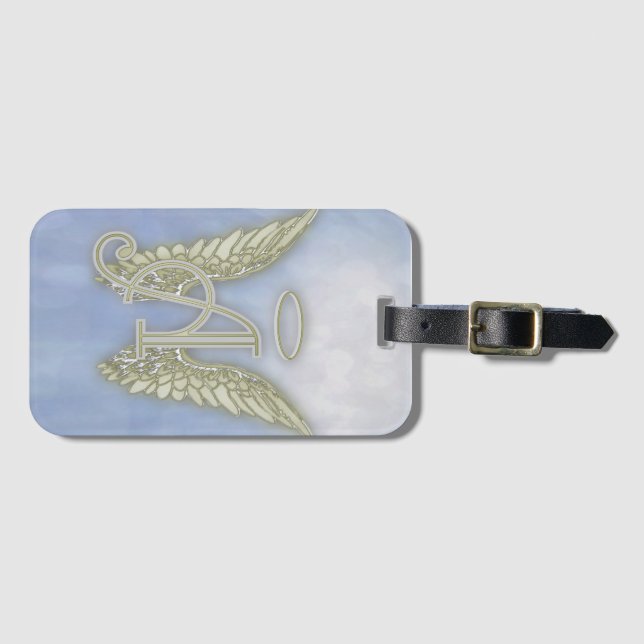 A is for Angel Luggage Tag (Front Horizontal)