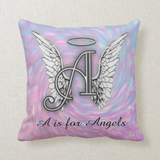 A is for Angels Throw Pillow