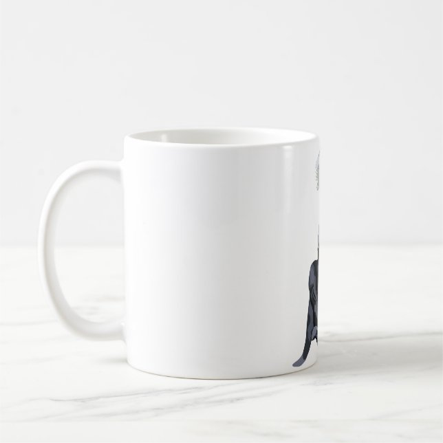 A is for Angolan Colobus Monkey Coffee Mug (Left)