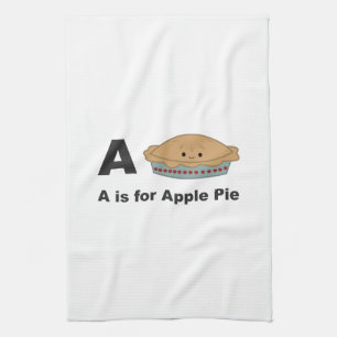 A is for Apple Pie Kitchen Towel