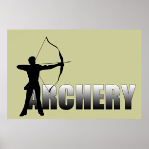 A is for Archer - Archery Poster
